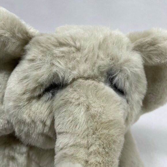 Applause Lou Rankin Elephant Plush 10” Hoover Gray Realistic Sad Eyes Safari Toy - Picture 7 of 10